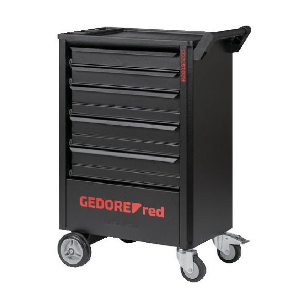 GEDORE デュアルオープンツールトロリ 5段+キャビネット ブラック 3301675 1台 680-0956（直送品）