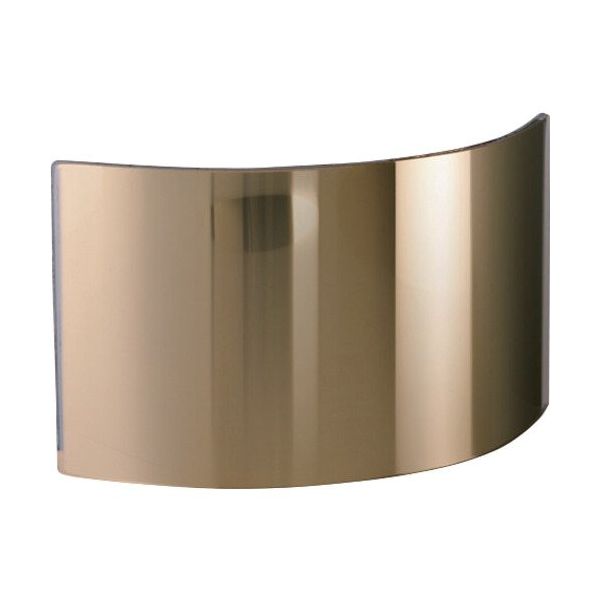 JUTEC 耐熱保護服 フード フリーサイズ用 ガラスバイザー ゴールド 150mm×250mm HWS1525G 1個 694-6417（直送品）