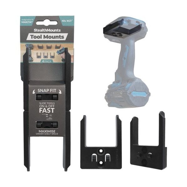 StealthMounts社 ステルスマウント ツールマウントマキタ40V用(4個入り)ブラック TM-MK40-BLK-4 1個(4個)（直送品）