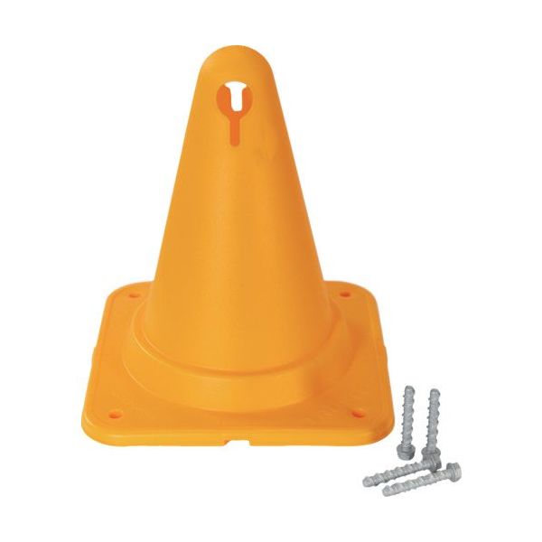 トラスコ中山 TRUSCO アンカー付きちびっコーン 270×300mm イエロー CBCN270-Y-ANC-SET 1セット（直送品）