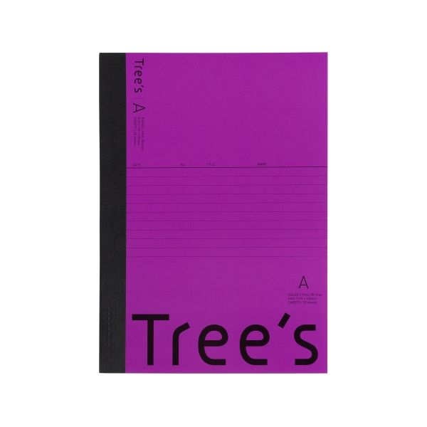 日本ノート Trees Ｂ５ Ａ罫 ３０枚 パープル UTR3APU 1冊（直送品）