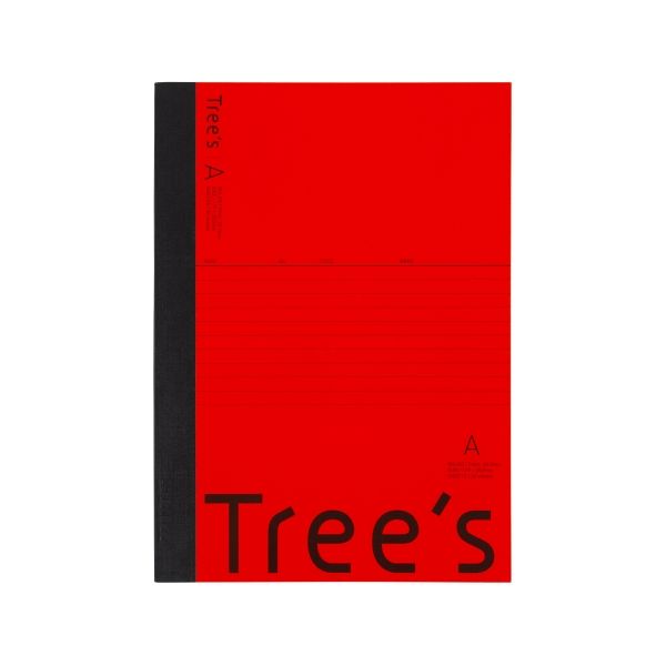 日本ノート Trees Ｂ５ Ａ罫 ３０枚 レッド UTR3AR 1冊（直送品）