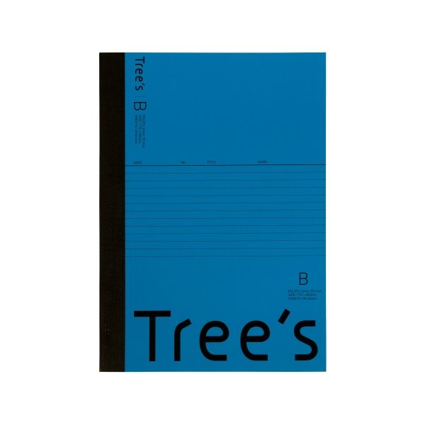 日本ノート Trees B5 B罫 30枚 ネイビー UTR3BNB 1冊（直送品）