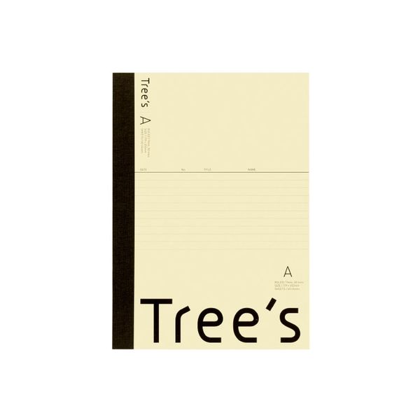 日本ノート Trees　Ｂ５　Ａ罫　５０枚　クリーム UTR5AC 1冊（直送品）