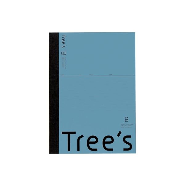 日本ノート Trees B5 B罫 50枚 ブルーグレー UTR5BGR 1冊（直送品）