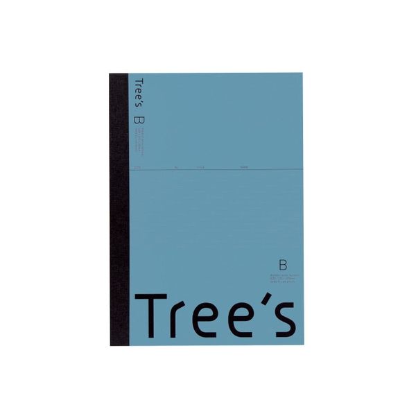 【新品】（まとめ）キョクトウ・アソシエイツ Trees A4 B罫 40枚 ブルーグレー【×20セット】