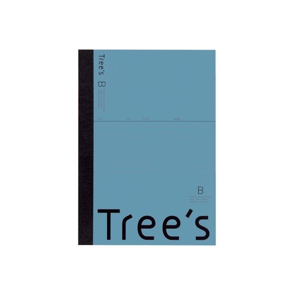 日本ノート Trees A5 B罫 30枚 ブルーグレー UTRBA5GR 1冊（直送品）