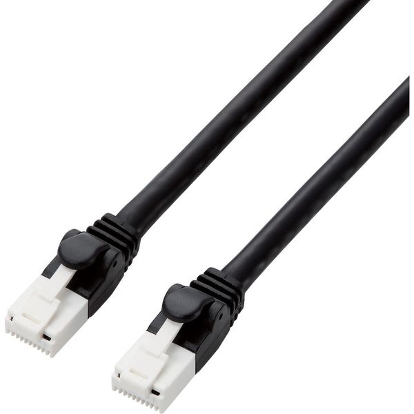 LANケーブル 5m cat6a 爪折れ防止 ギガビット より線 PS5 黒 GM-LDGPAT/BK50 エレコム 1個