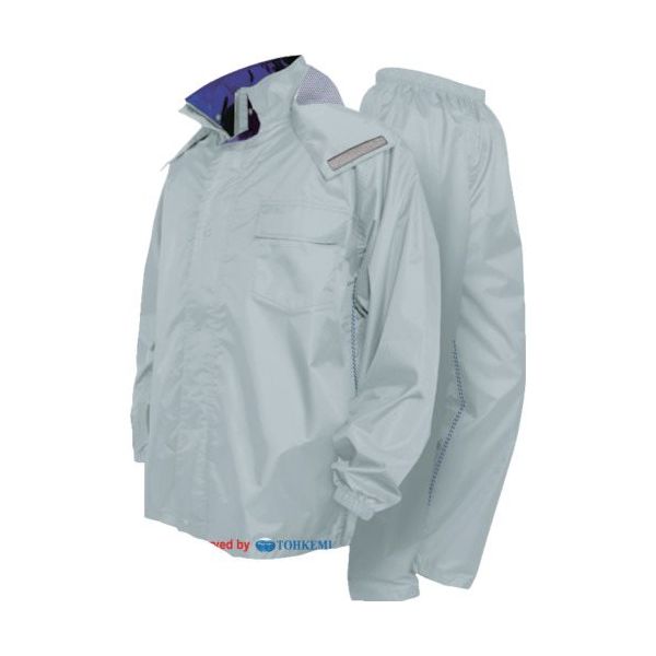 トオケミ ニューバリューレインスーツ シルバーL 7705-SV-L 1枚 855-0259（直送品）