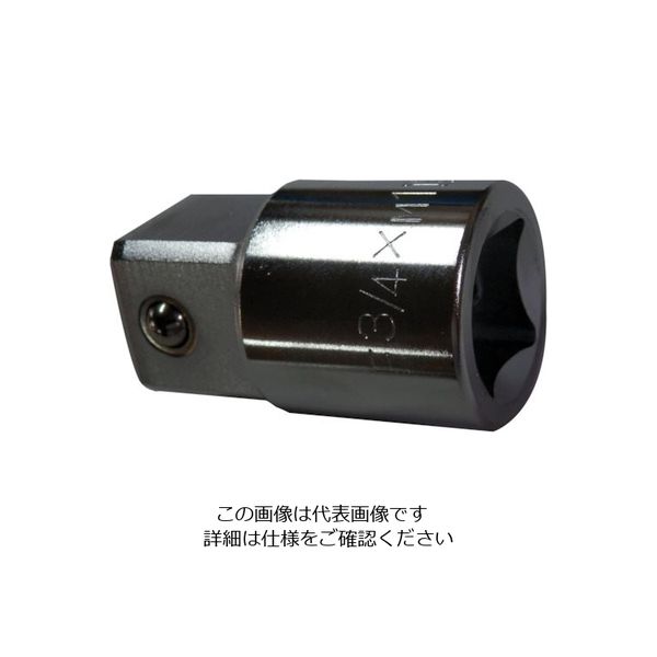 東邦工機 HIT 1/4インチ角ソケットアダプター 3/8凸 2AD3 1個 814-5309（直送品）