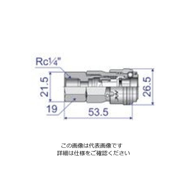 長堀工業 ナック スリーブロック式ワンタッチカップリング AT型 鉄スリーブ オネジ取付用 CAT22SFL 1個 838-5510（直送品）