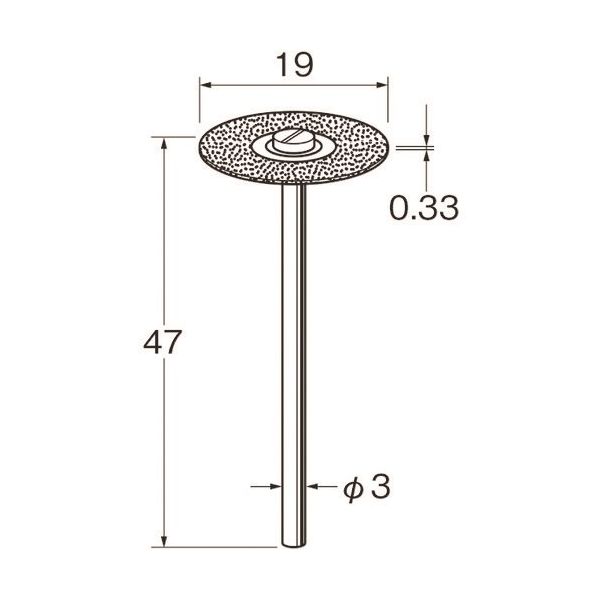 日本精密機械工作 リューター 電着ダイヤモンドディスクD9114 D9114 1袋(1本) 128-2240（直送品）