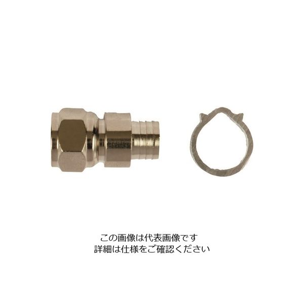 日本アンテナ F型接栓 S7CFB用ピン付 C15型 FP-7FB-15(K) 1個 167-5798（直送品）