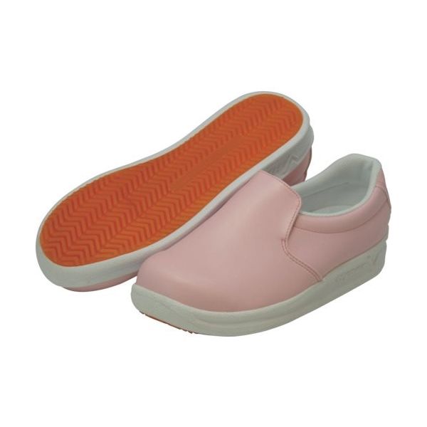 日進ゴム 日進 耐滑厨房シューズ ピンク 23.5cm V5000PK-23.5 1足 134-1716（直送品）