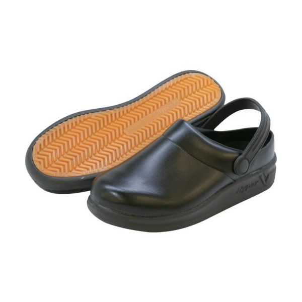 日進ゴム 日進 サボシューズ 黒 26.5cm V720BK-26.5 1足 134-1476（直送品）