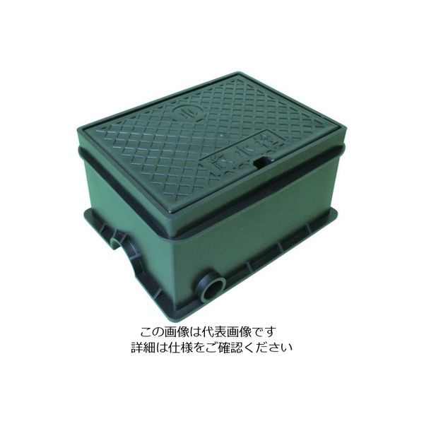 東栄管機 トーエー 樹脂製散水栓ボックス SB 4 黒 TSKSB-4BK 1個 825-2893（直送品）