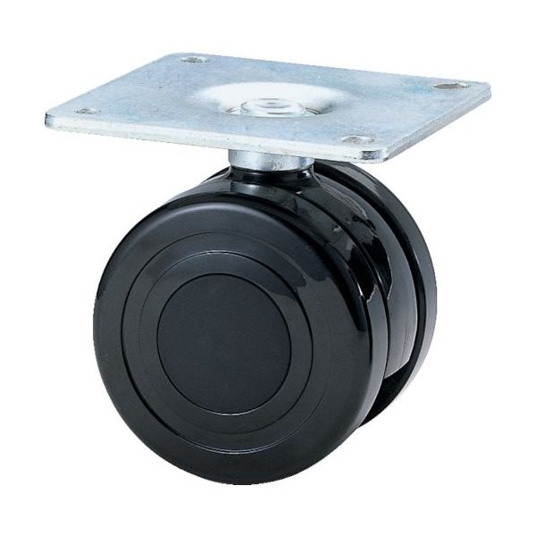 東海キャスター 東海 ナイロン車輪 75径 許容荷重170kgf 黒 TY75