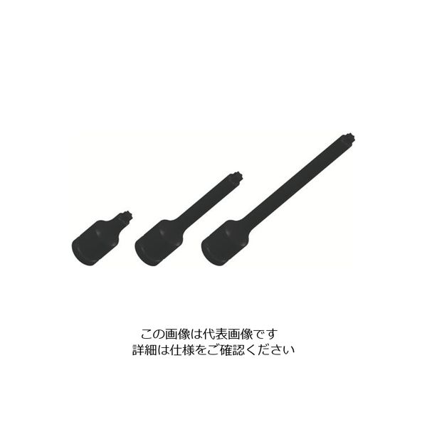 長堀工業 ナック トルクスT型ソケット 差込角6.35xT27x90L S2-T27X90 1個 853-1659（直送品）