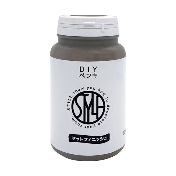 ニッペホームプロダクツ ニッぺ 水性つや消し塗料DIYペンキ 500ML こび茶 HUM314ー500 4976124889110 1個（直送品）