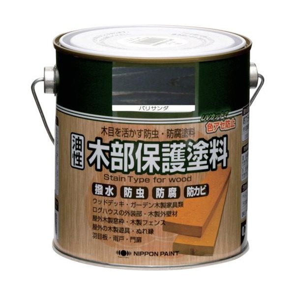 ニッペホームプロダクツ ニッぺ 油性木部保護塗料 0.7L パリサンダ HYM007- 0.7 1缶 851-2580（直送品）
