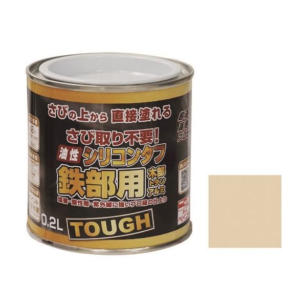 ニッペホームプロダクツ ニッぺ 油性シリコンタフ 0.2L クリーム HYS103ー0.2 4976124218118 1缶（直送品）