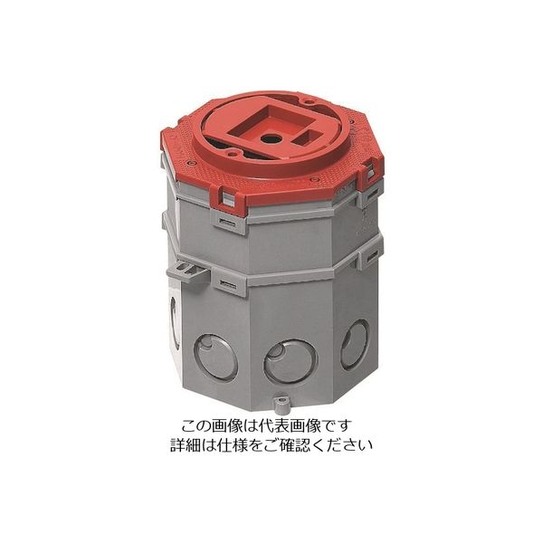 未来工業 未来 八角PCボックス 8CB-1175BN 1個 197-9623（直送品）