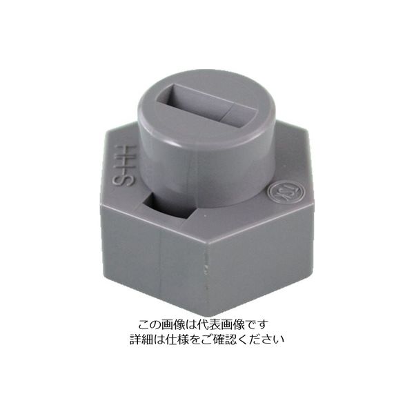 東栄管機 トーエー TS継手 TSKウォールミスト ヒラガタヘッド グレー S-HH 1個 858-7609（直送品）