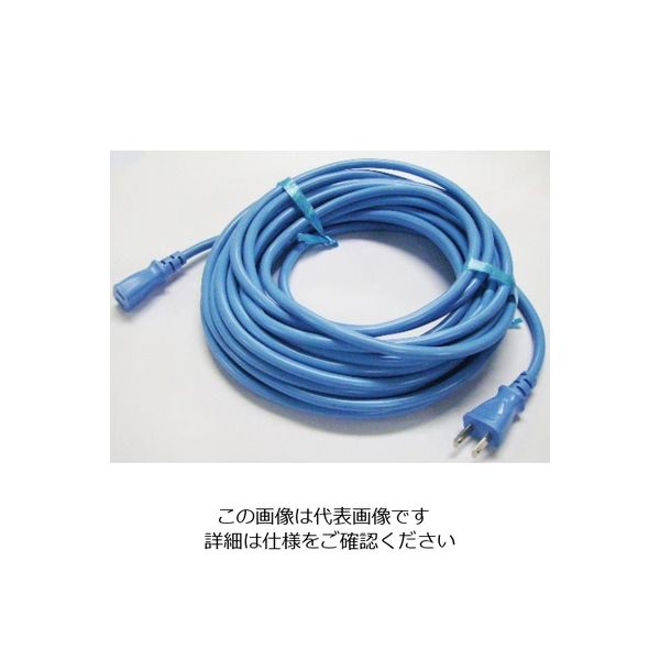 正和電工 12A補助コード1ッ口10mブルー HW-10B 1セット（25本） 850-1015（直送品）