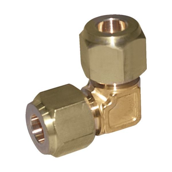 フローバル FLOBAL 冷媒フレアージョイント エルボN付 07201163 L-4 N 1個 820-6374（直送品）