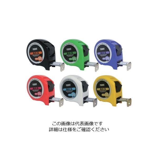 原度器 プロマート MK2 25 5.5m尺相当目盛付 6色セット 12個入 MKS2555S 1セット(48個:12個×4箱)（直送品）