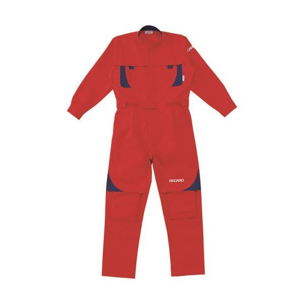 山田辰 AUTOーBI レカロつなぎ服8620ー005レッドー5L 8620-005-5L 1着 136-9191（直送品）