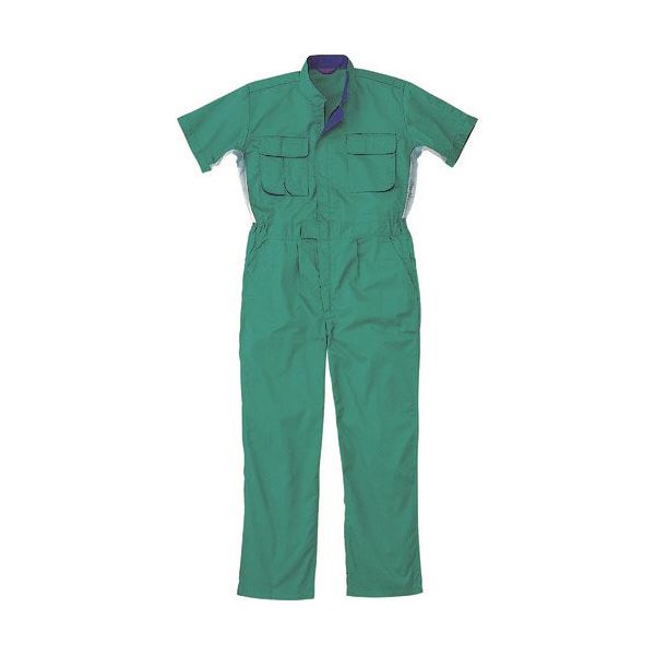 山田辰 AUTOーBI 半袖つなぎ服50001ー016エメラルドグリーンーS 50001-016-S 1着 137-0820（直送品）
