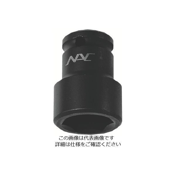 長堀工業 ナック ソケット ショートタイプ 6PT 差込角9.52x対辺14mm 314 1個 853-2280（直送品）
