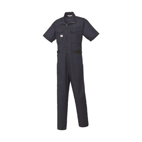 山田辰 AUTOーBI 半袖つなぎ服1070ー001ネイビーブルーーM 1070-001-M 1着 137-1361（直送品）