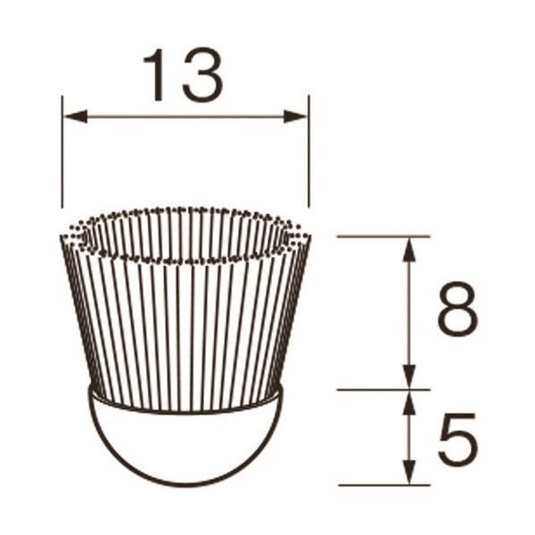 日本精密機械工作 リューター カップ型ブラシB3314 B3314 1袋(5個) 128-2754（直送品）