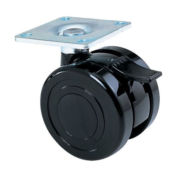 東海キャスター 東海 ナイロン車輪 75径 許容荷重170kgf 黒 TY75WS 1個 133-1429（直送品）