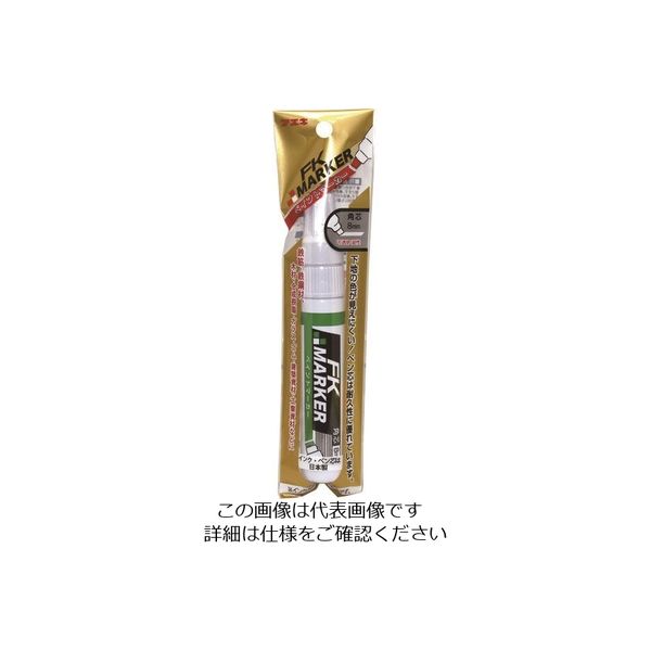 不易糊工業 フエキ FKマーカー 角芯 8mm 緑 フック KFKF13H 1セット(5個) 162-3045（直送品）