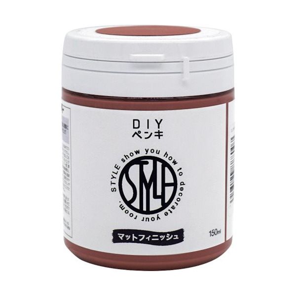 ニッぺ 水性つや消し塗料DIYペンキ 150ML コーラルピンク HUM360ー150 4976124888076 1個（直送品）