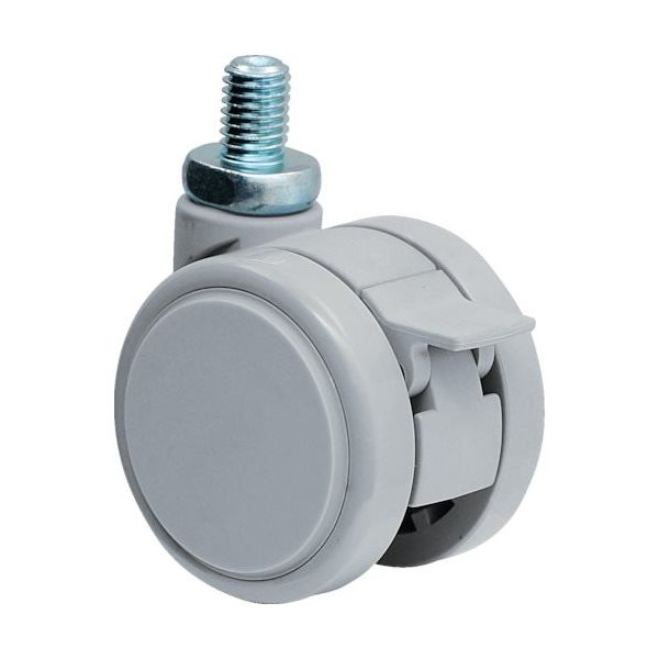 東海キャスター 東海 デザインキャスター ライトグレー50径 許容荷重60kgf TF50N12P1.25SL-14 1個 132-9823（直送品）