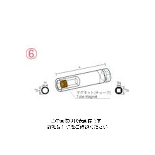 長堀工業 ナック マグネットチューブタイプ ディープ差込角9.52x対辺12mmx70L 312MT70 1個 853-2271（直送品）