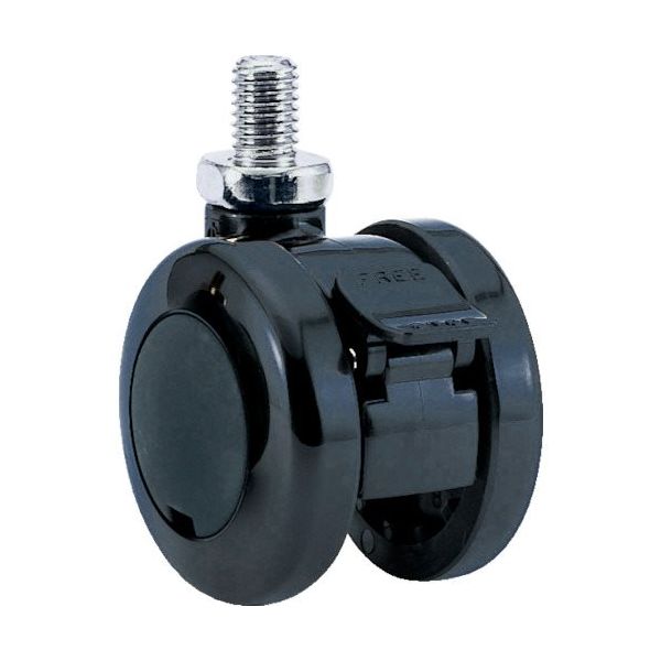 東海キャスター 東海 分解リサイクル ナイロン車輪 50径 許容荷重60kgf 黒 E50N10SL-14 1個 132-8267（直送品）