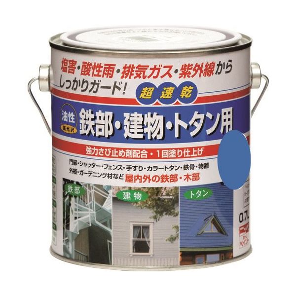 ニッペホームプロダクツ ニッぺ 油性鉄部・建物・トタン用 0.7L ソライロ HUB110ー0.7 4976124216022 1缶（直送品）