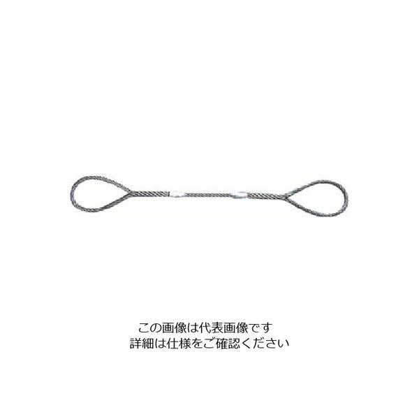 日興製綱 NIKKO Wスリング(裸) 全長2.0m スリング径18mm W18-2H 1セット(10本) 815-7443（直送品）