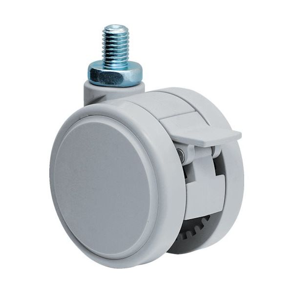 東海キャスター 東海 デザインキャスター ライトグレー60径 許容荷重80kgf TF60N12SL-22 1個 132-9829（直送品）