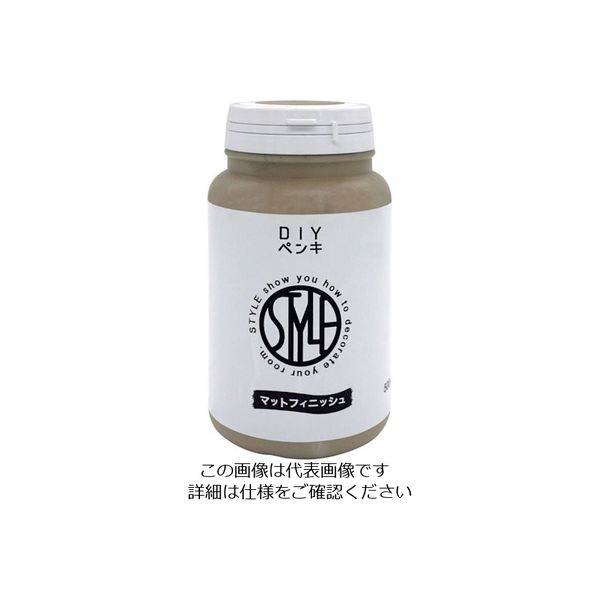 ニッペホームプロダクツ ニッぺ 水性つや消し塗料DIYペンキ 500ML グレージュ HUM312ー500 4976124889028 1個（直送品）