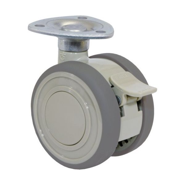 東海キャスター 東海 エラストマー車輪 60径 TEA60JS 1個 132-9860（直送品）