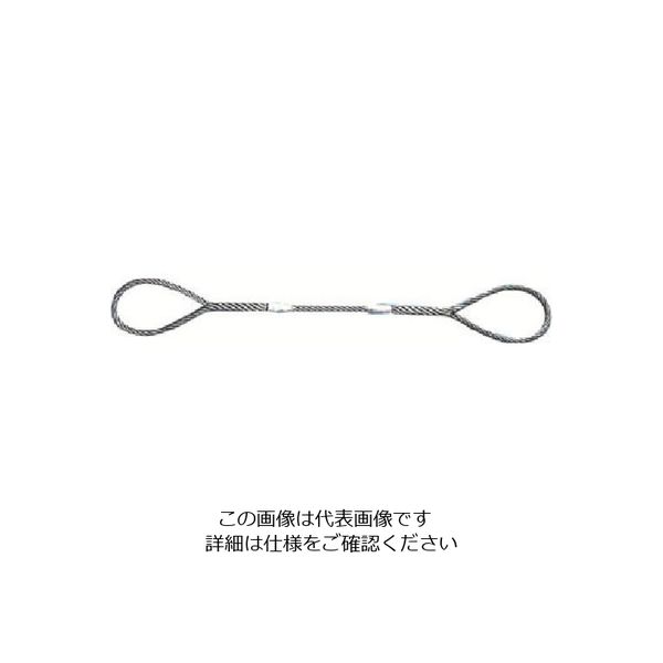 日興製綱 NIKKO Wスリング(裸) 全長6.0m スリング径18mm W18-6H 1セット(5本) 815-7447（直送品）