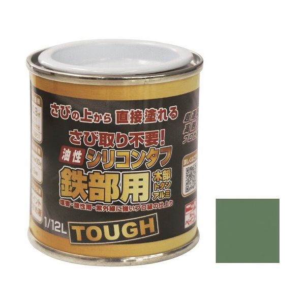 ニッペホームプロダクツ ニッぺ 油性シリコンタフ 1/12L フェンスグリーン HYS108ー1/12 4976124218606 1缶（直送品）