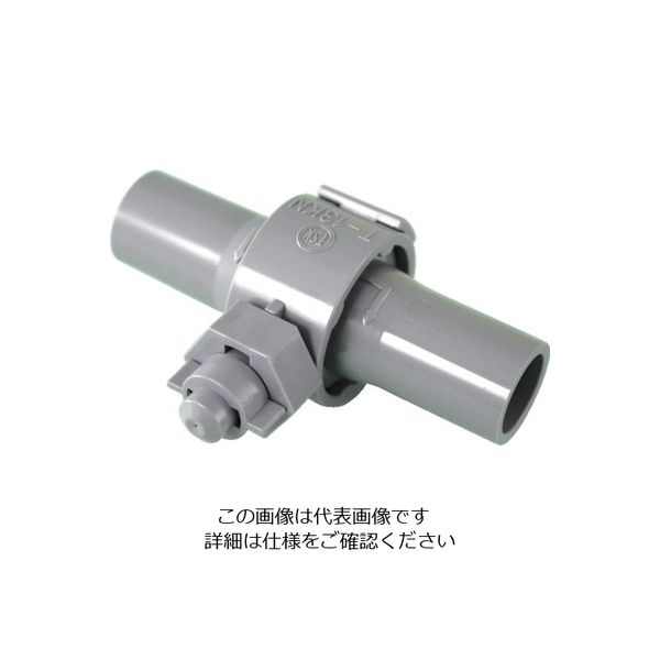 東栄管機 トーエー TS継手 TSKウォールミストカドウ マルガタ グレー T-13KN(MH) 1個 858-7614（直送品）