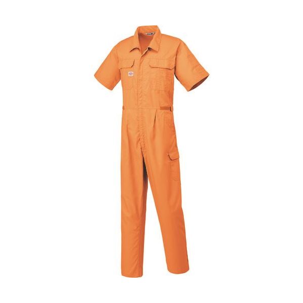 山田辰 AUTOーBI 半袖つなぎ服2301ー003オレンジーL 2301-003-L 1着 136-8050（直送品）